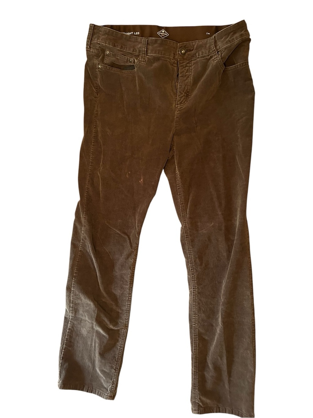 St. John’s Bay Women’s Brown Corduroy Pants Size 14